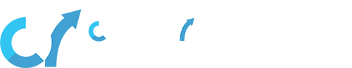 A Logo in White and Blue Color on a Transparent Background